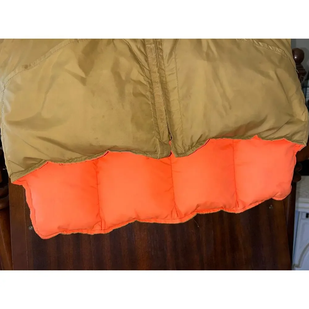 Vintage reversible down filled hunting vest Black Sheep size small